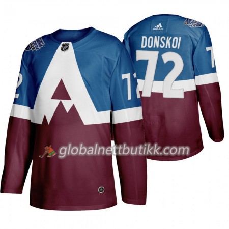 Colorado Avalanche Hockeydrakt Joonas Donskoi 72 Adidas 2020 Stadium Series Authentic - Herre